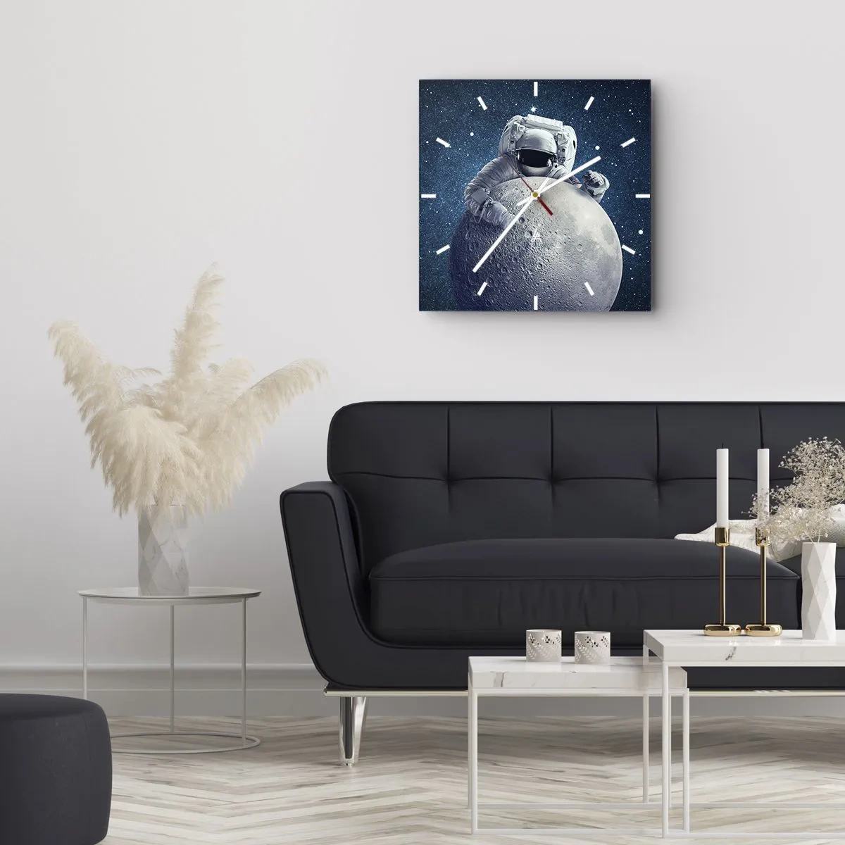 Vægur, Uret - Kosmisk spøgefugl - 30x30 cm