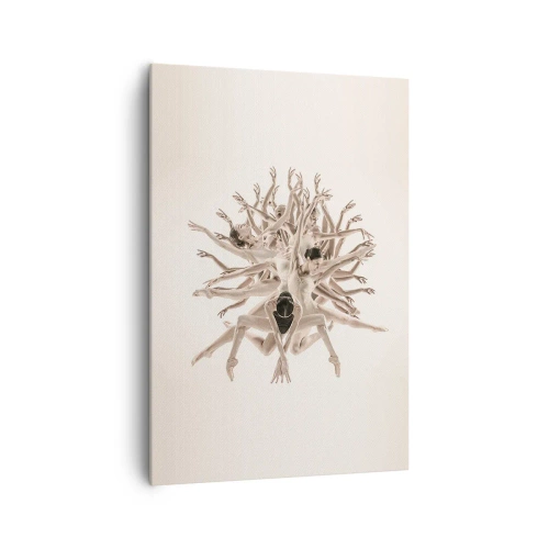Lærredstryk - Billede på lærred - Blomstrende i dans - 70x100 cm