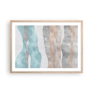 Plakat i ramme af lyst egetræ - En undersøgelse af intimitet - 70x50 cm