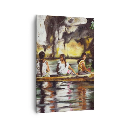 Lærredstryk - Billede på lærred - I et polynesisk paradis - 80x120 cm