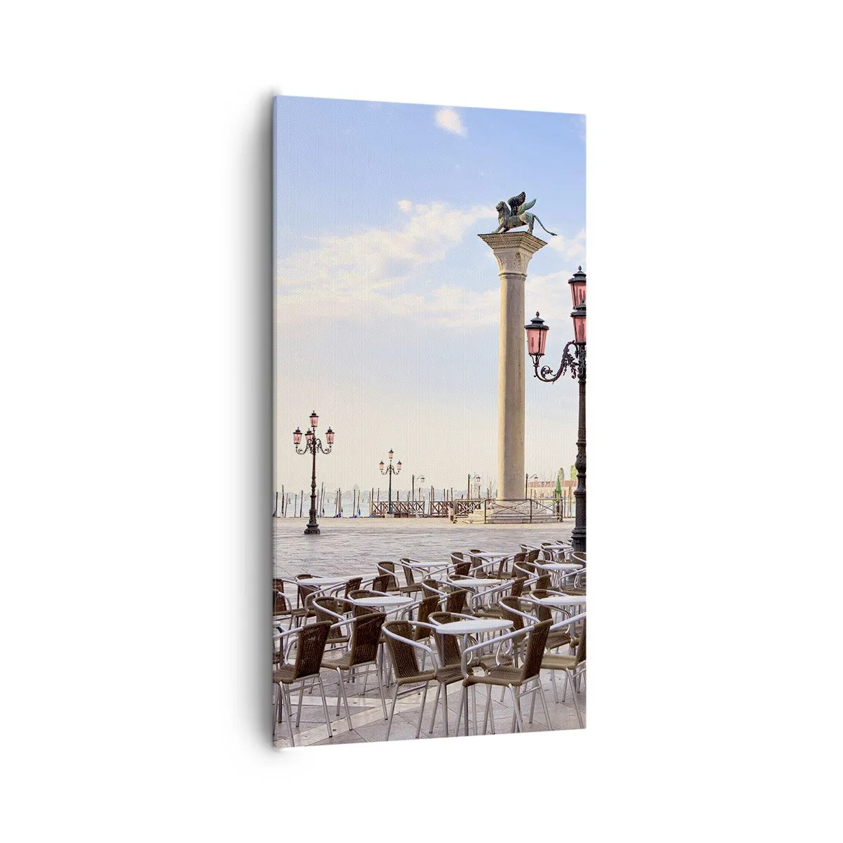 Lærredstryk - Billede på lærred - Velkommen, alt er klar - 65x120 cm