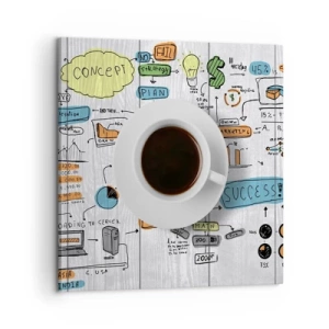 Lærredstryk - Billede på lærred - Tid til en pause - 60x60 cm