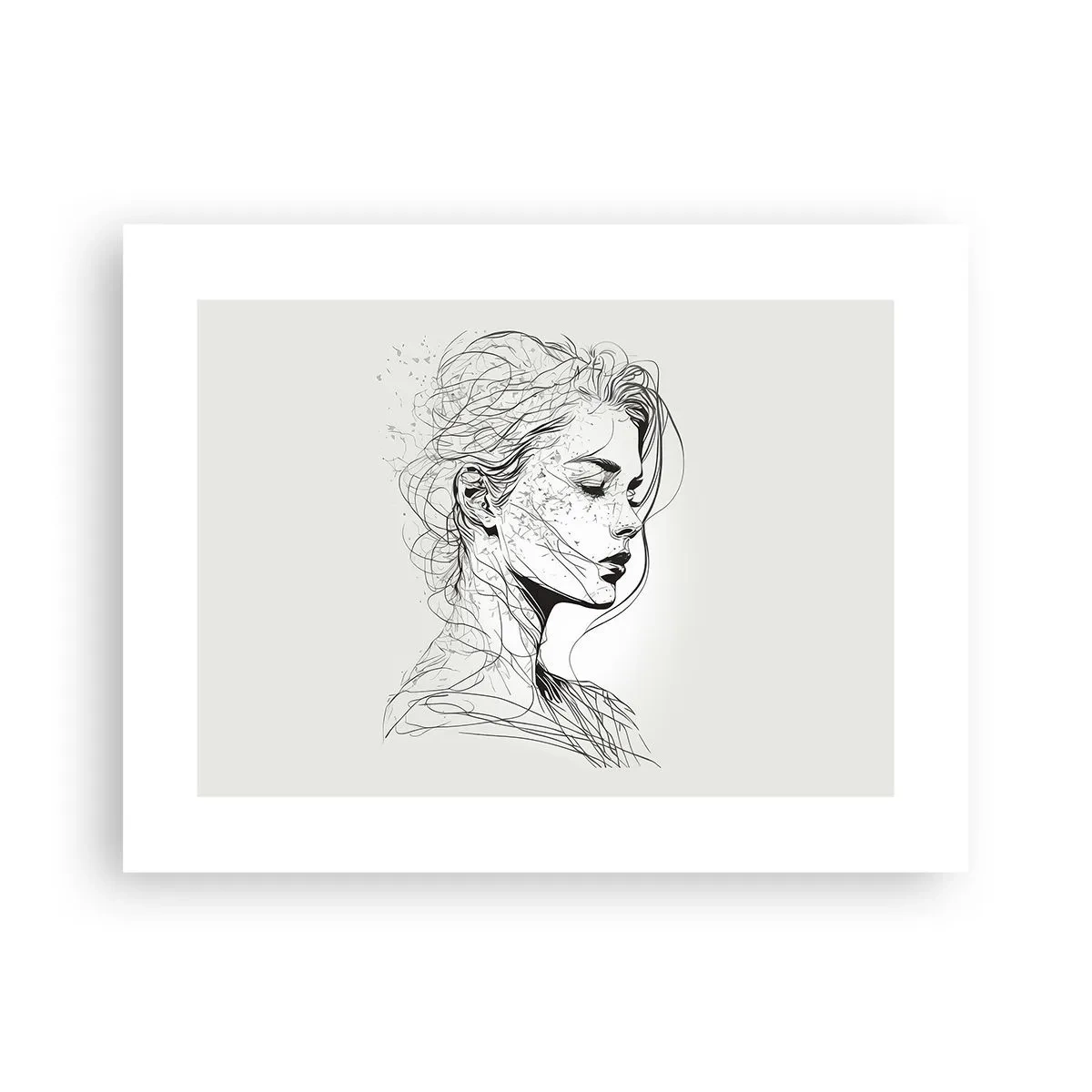 Plakat - Portræt i drømmeri - 40x30 cm