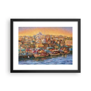 Plakat i sort ramme - En historie fra Istanbul - 40x30 cm