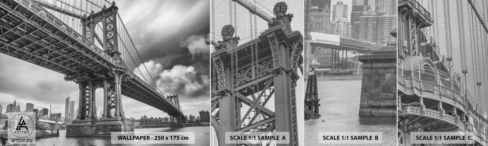 Prøve Fototapet Premium Canvas - Til byens hjerte - New York, By, Manhattan - 100x30 cm