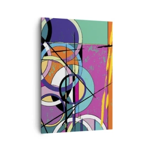 Lærredstryk - Billede på lærred - Hjul for hjul - 70x100 cm