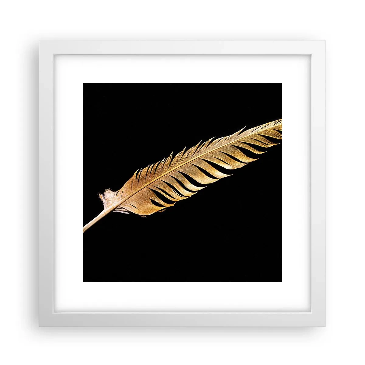 Plakat i hvid ramme - Det er ikke nogen ringe præstation, at den... - 30x30 cm