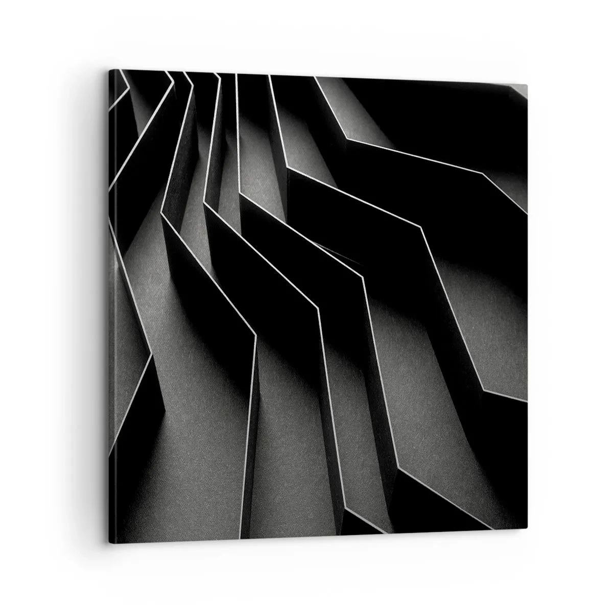 Lærredstryk - Billede på lærred - Rumlig orden - 60x60 cm