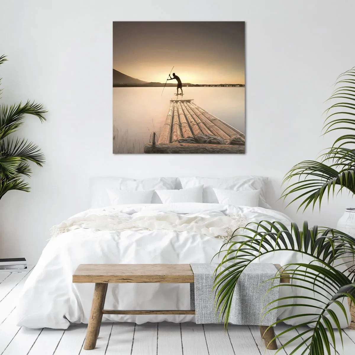 Lærredstryk - Billede på lærred - Før du hviler - 60x60 cm