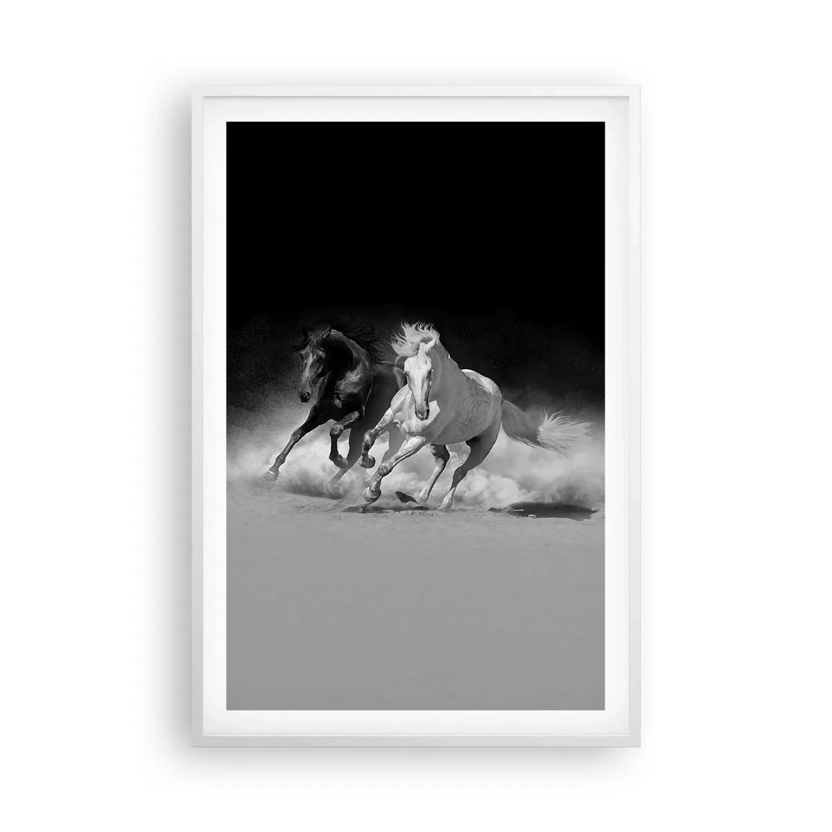 Plakat i hvid ramme - Frihedens galop - 61x91 cm