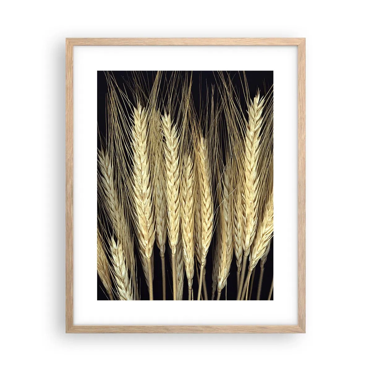 Plakat i ramme af lyst egetræ - Rustik magi - 40x50 cm