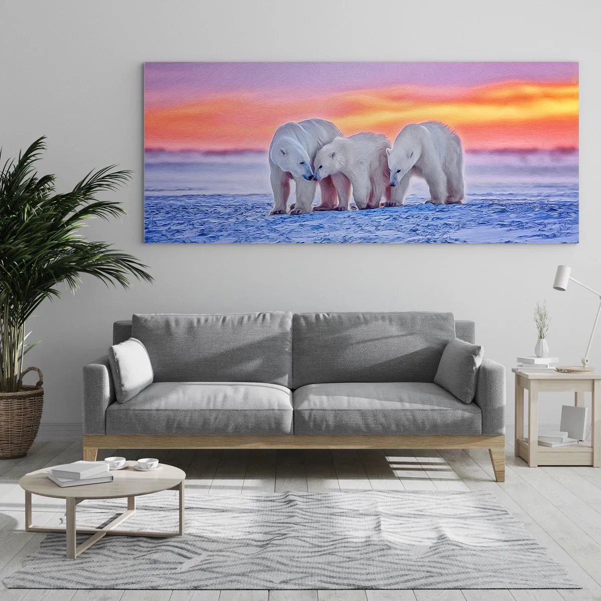 Billede på glas - Familievarme er nok - 90x30 cm