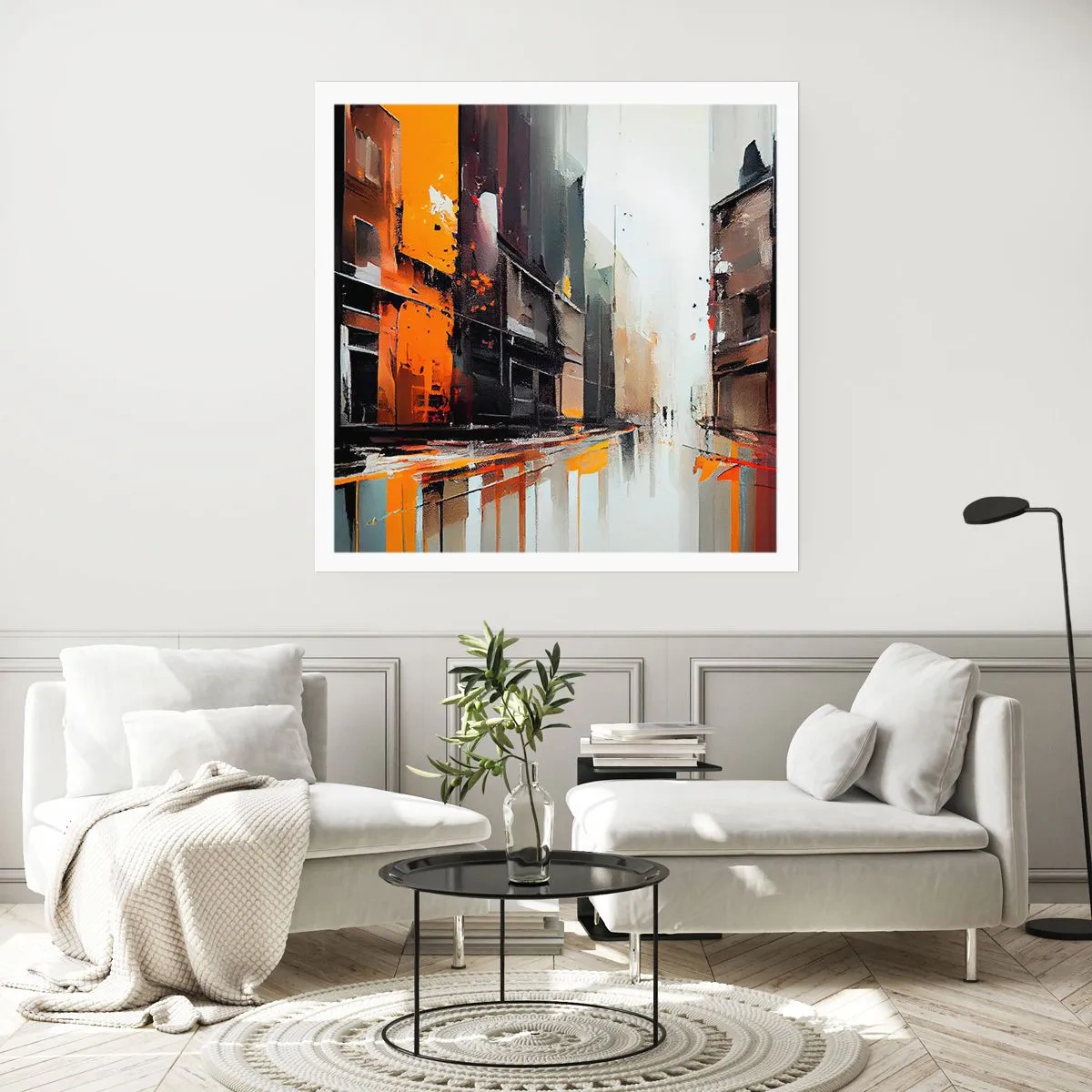 Plakat - Regnfuld dag - 50x50 cm