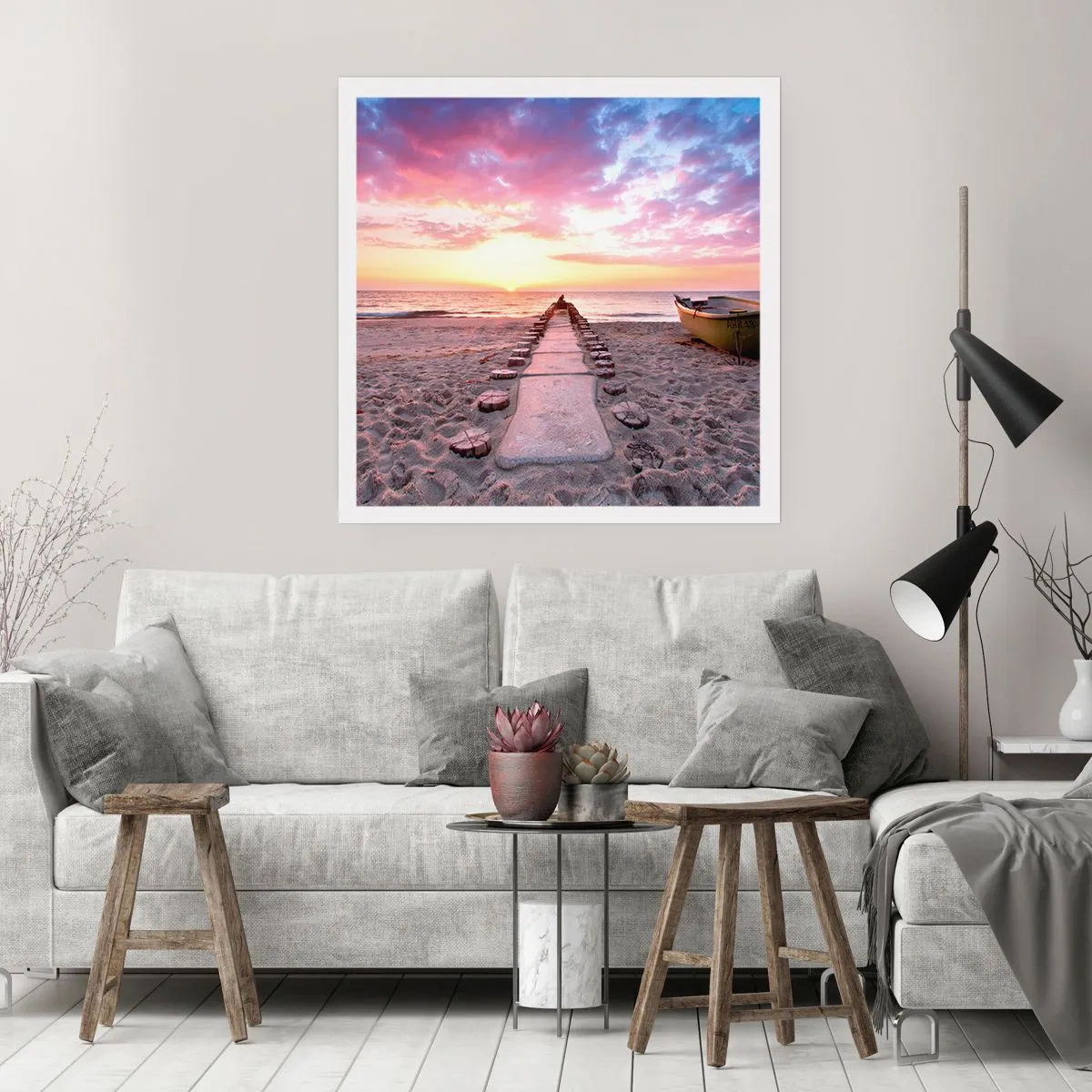 Plakat - Et øjeblik med en dybtgående oplevelse - 30x30 cm