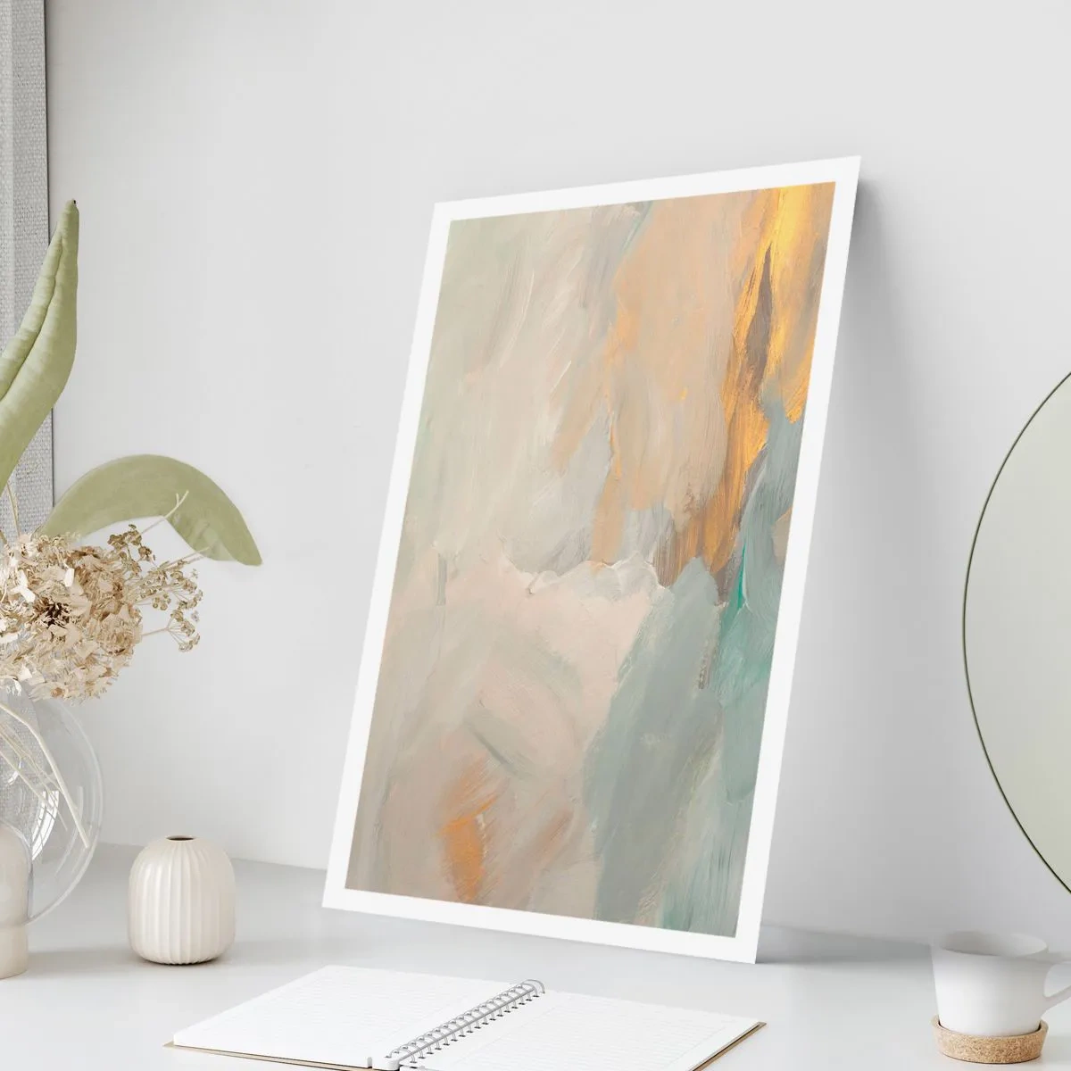 Plakat - Abstraktion - blidhedens land - 61x91 cm