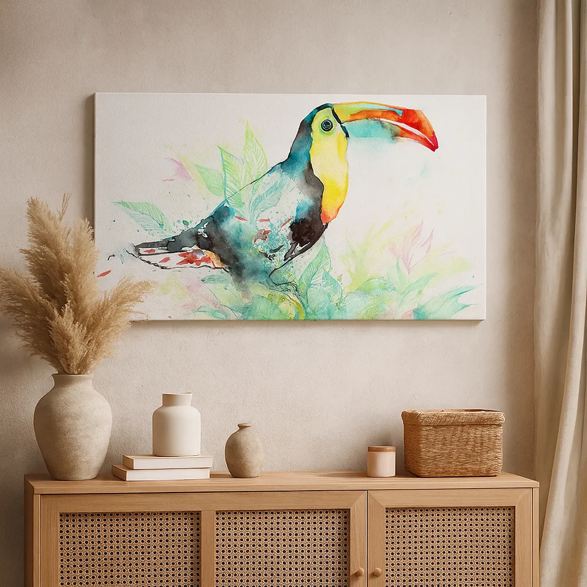 Lærredstryk - Billede på lærred - Farverig som Sydamerika - 30x30 cm