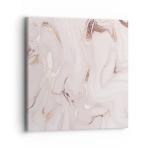 Lærredstryk - Billede på lærred - I et lyserødt tørklæde - 40x40 cm