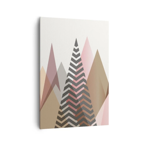 Lærredstryk - Billede på lærred - Pyramide udsigt - 70x100 cm