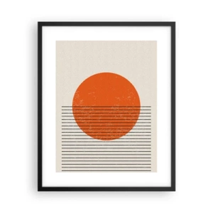 Plakat i sort ramme - Altid solen - 40x50 cm