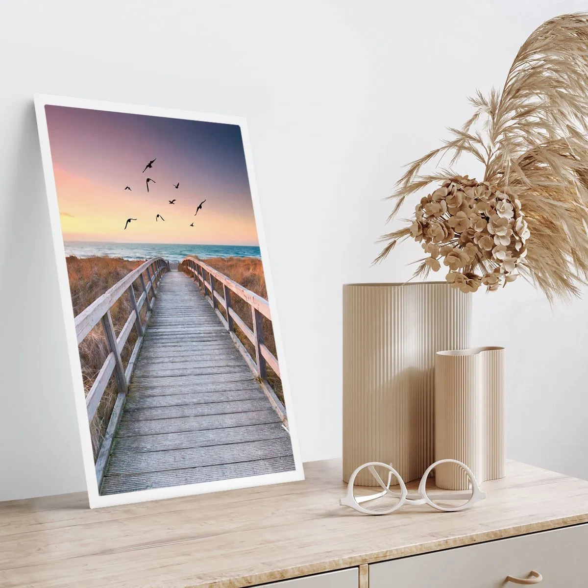 Plakat - Rummet med højder - 40x50 cm