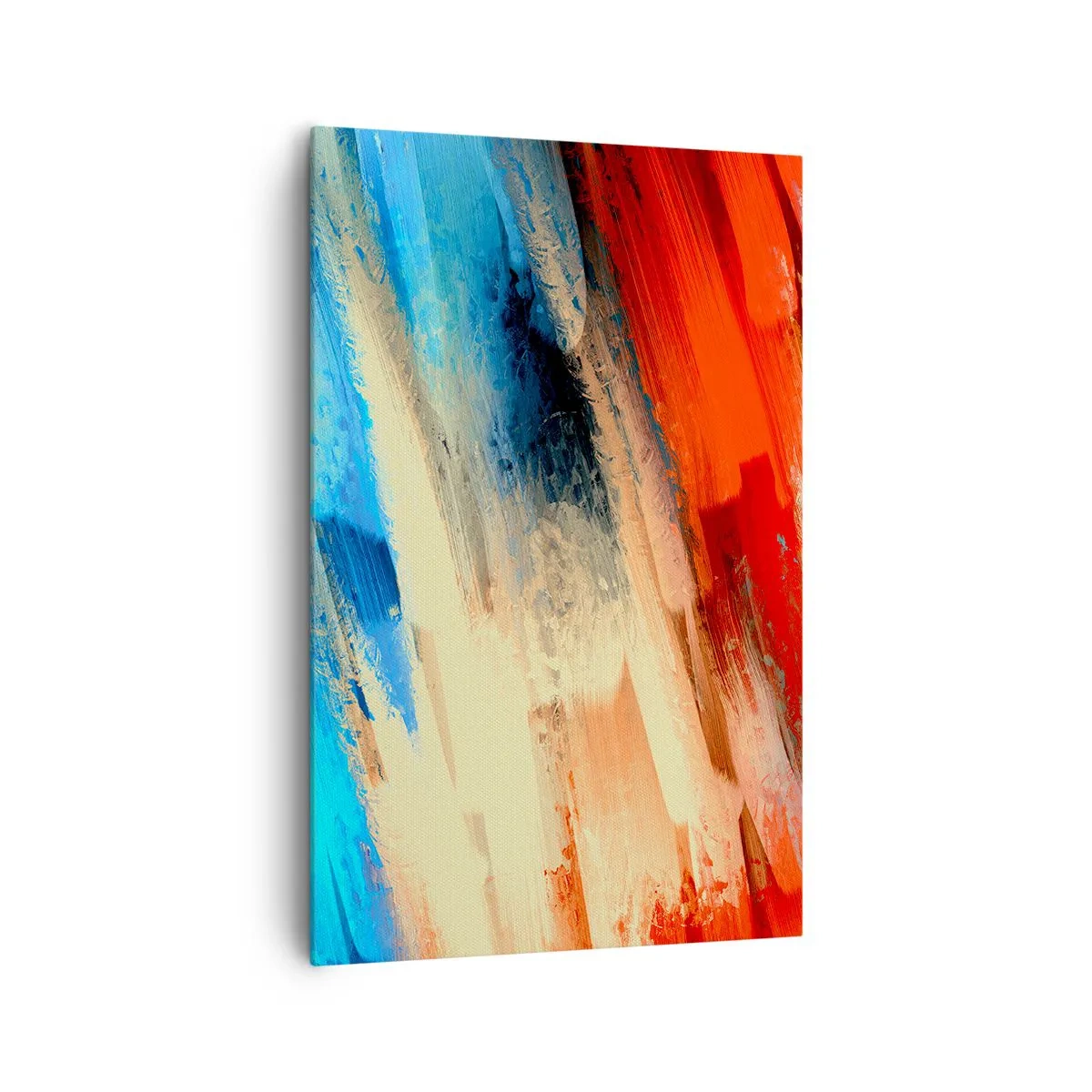 Lærredstryk - Billede på lærred - En kaskade af farver - 80x120 cm