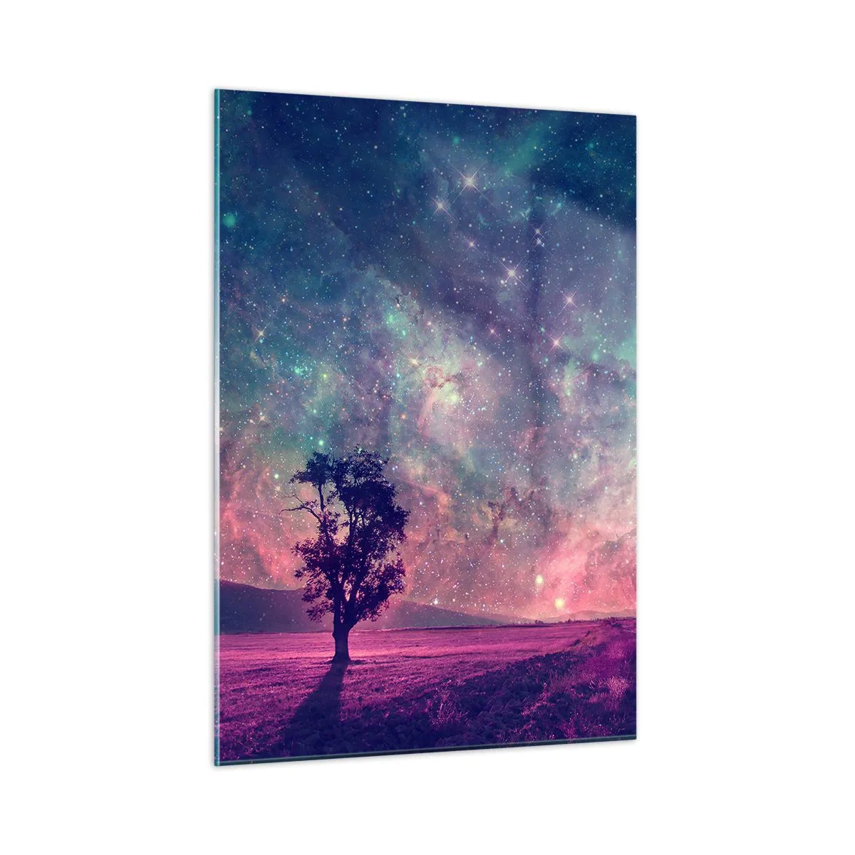 Billede på glas - Under en magisk himmel - 50x70 cm