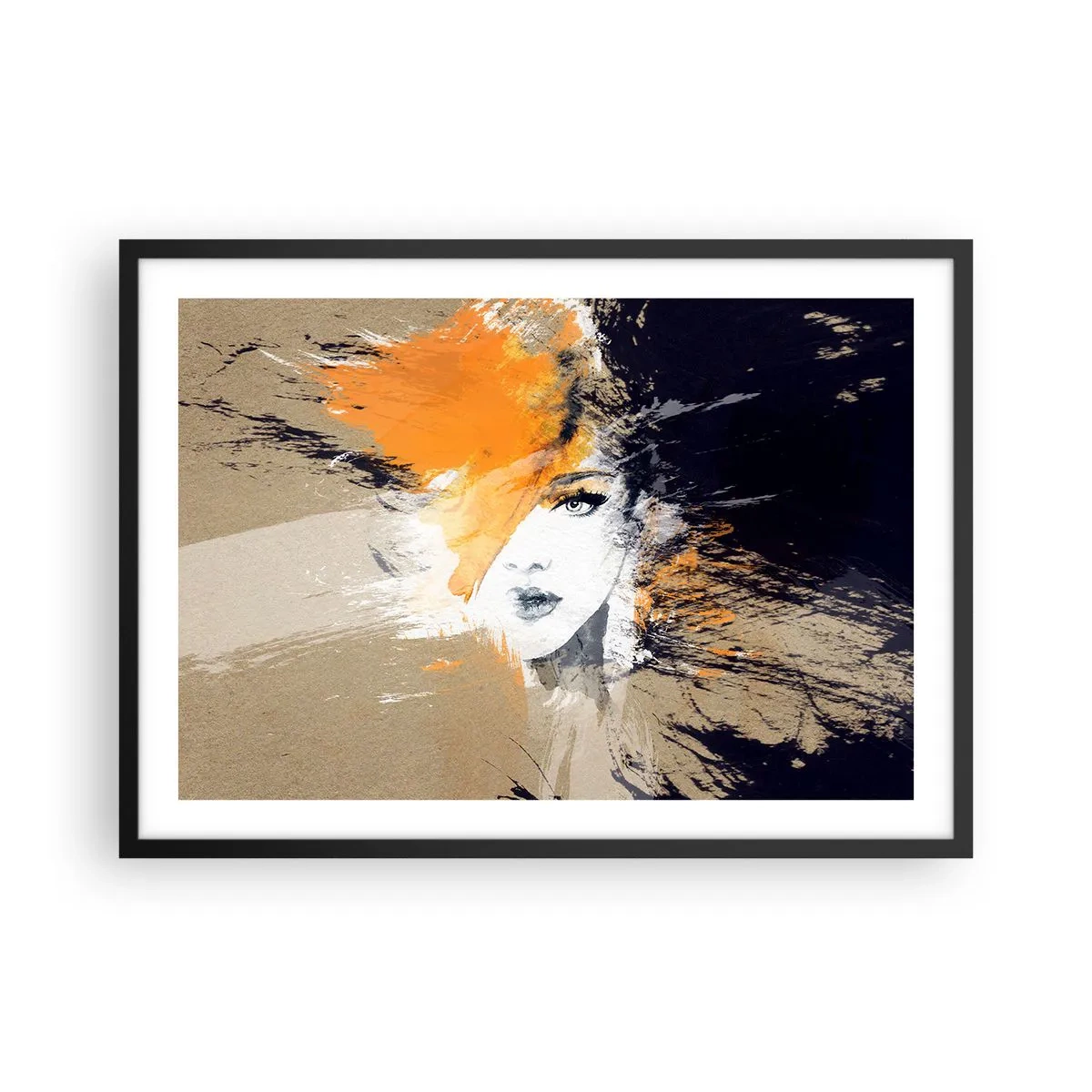 Plakat i sort ramme - Og det bliver let - 70x50 cm