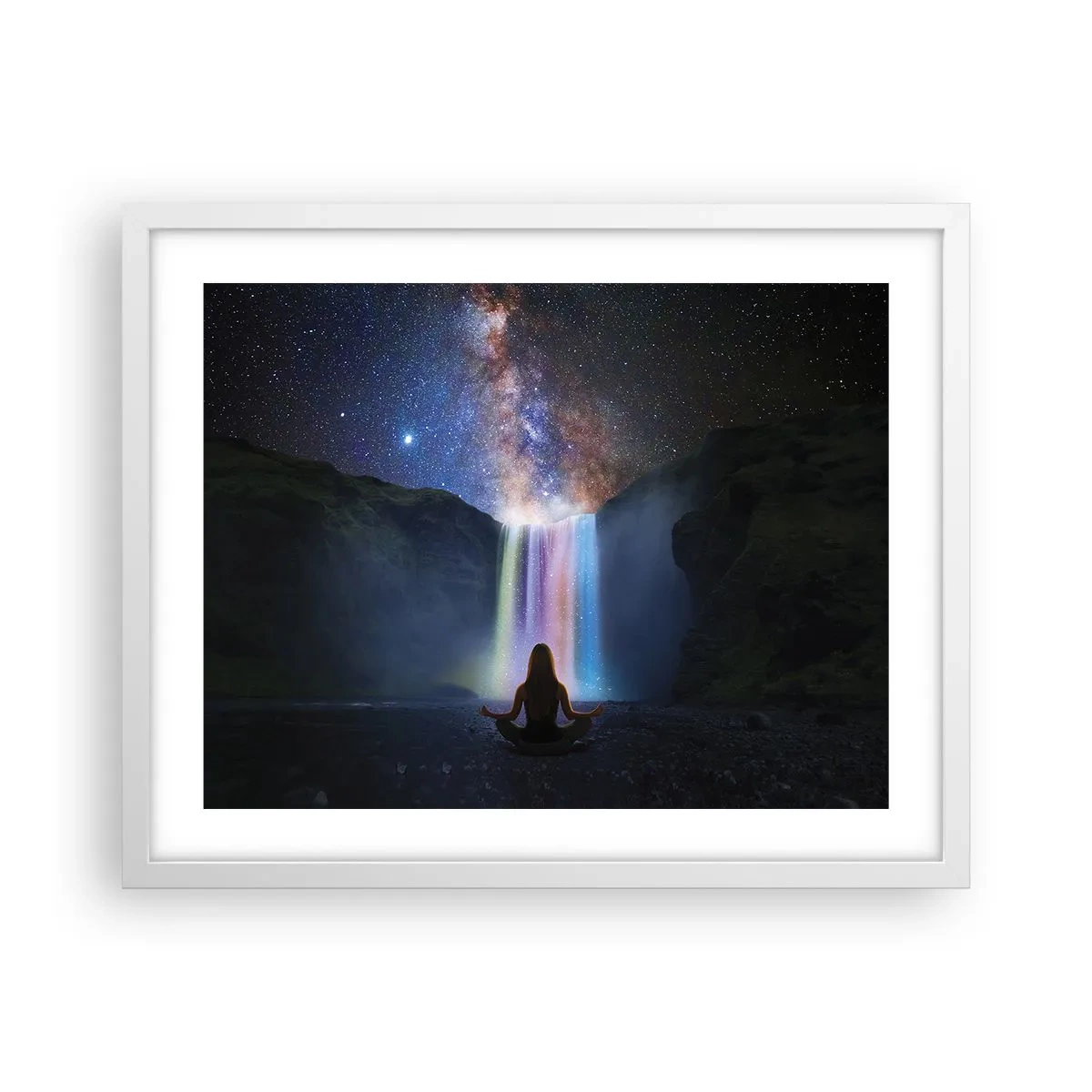 Plakat i hvid ramme - Absolut harmoni - 50x40 cm