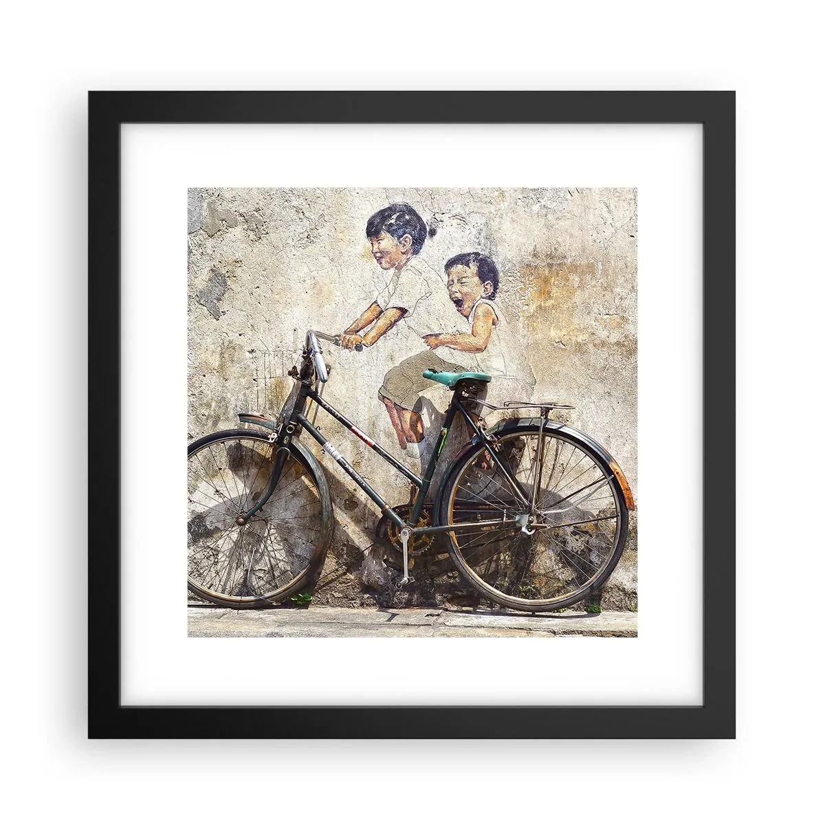Plakat i sort ramme - Sandt eller falsk? - 30x30 cm