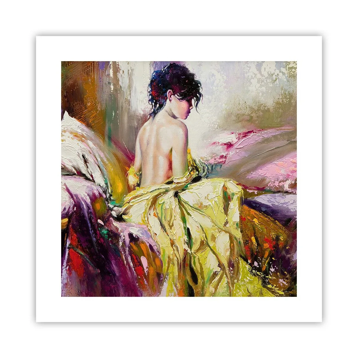 Plakat - Mellem munden og kanten af ​​bægeret - 40x40 cm