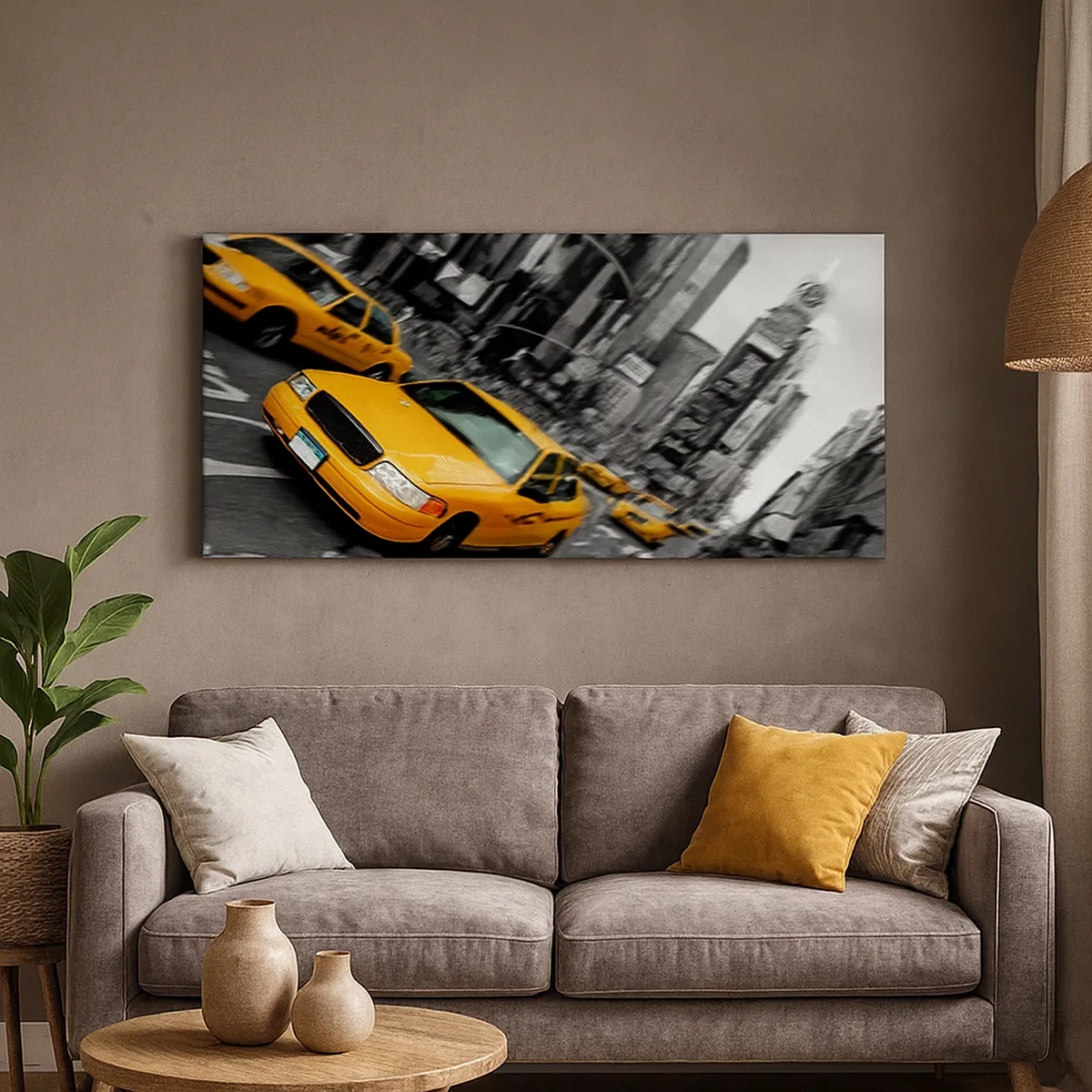 Lærredstryk - Billede på lærred - New York’s soldråber - 30x30 cm