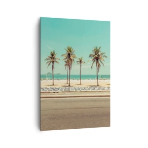 Lærredstryk - Billede på lærred - På stranden - 70x100 cm