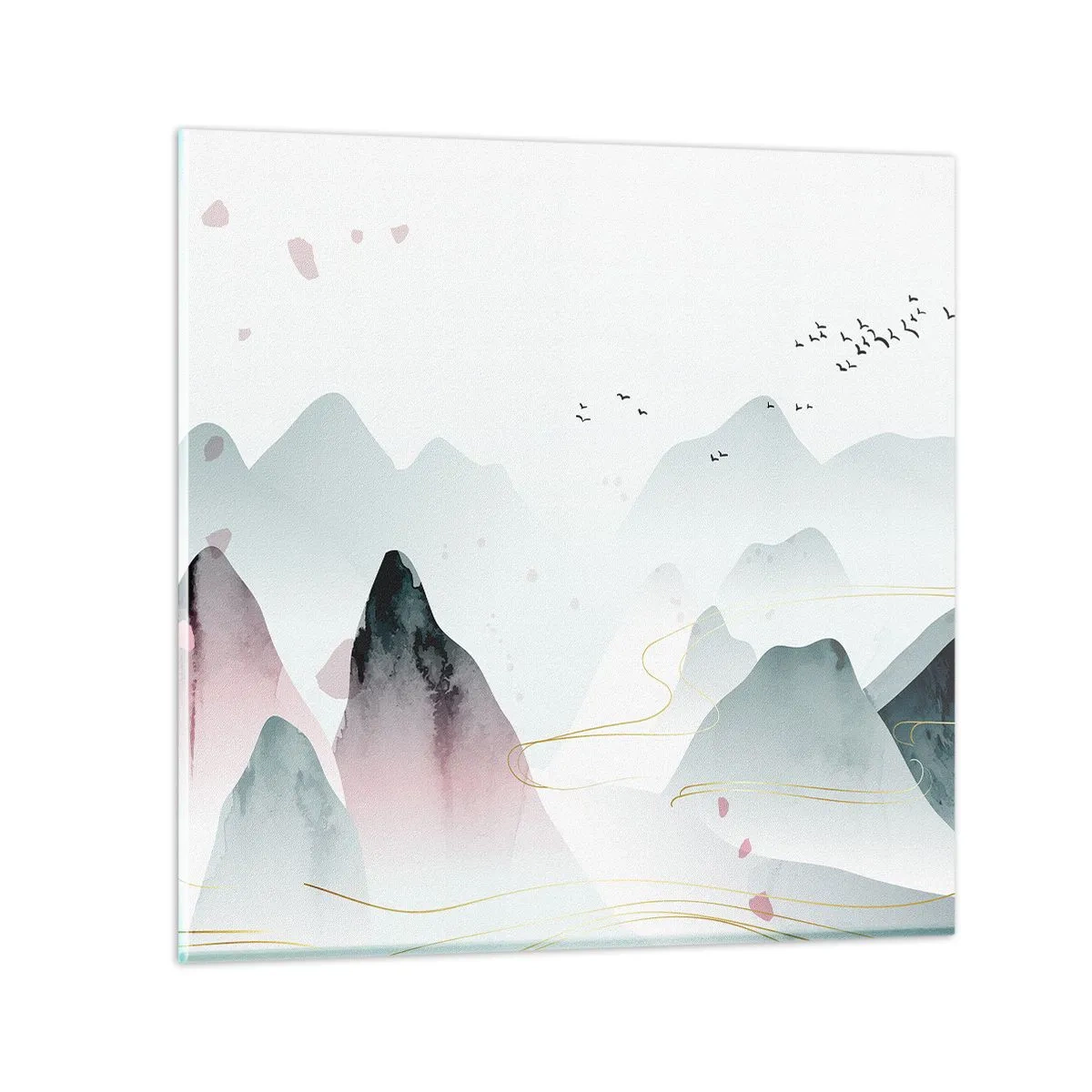 Billede på glas - Over toppene - 30x30 cm