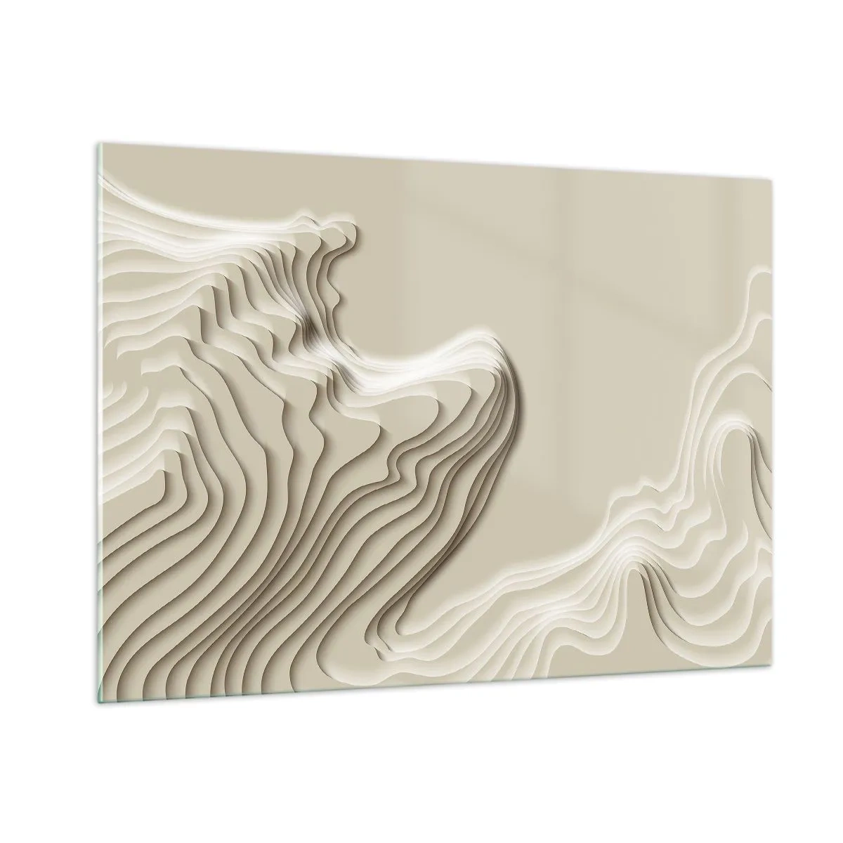 Billede på glas - Kunstens topografi - 100x70 cm