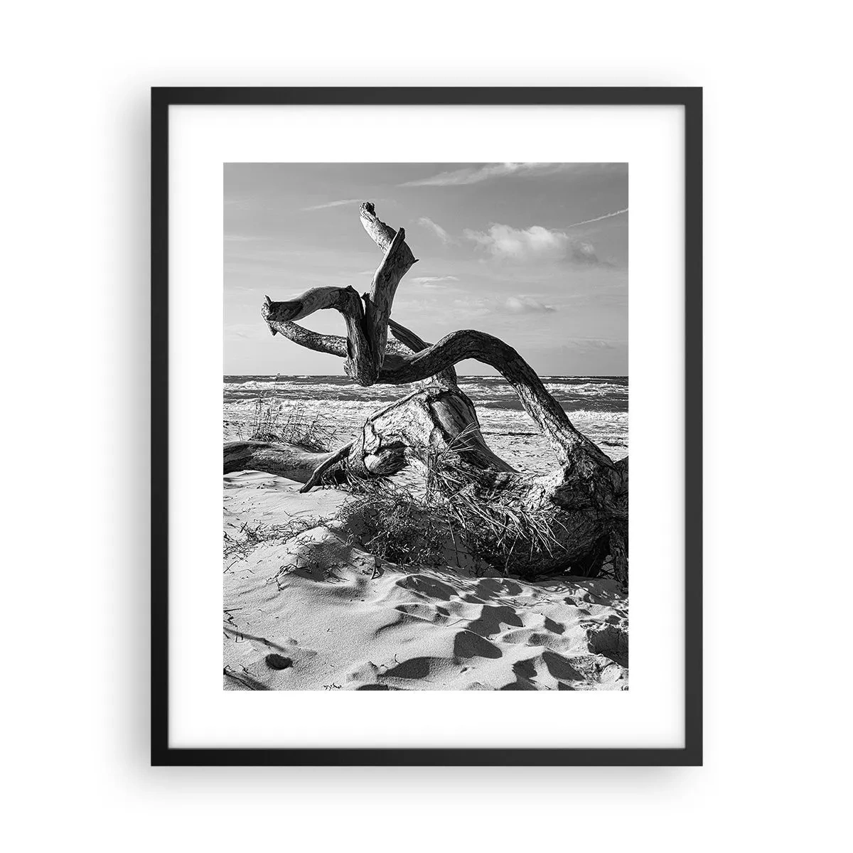Plakat i sort ramme - Havets skulptur - 40x50 cm