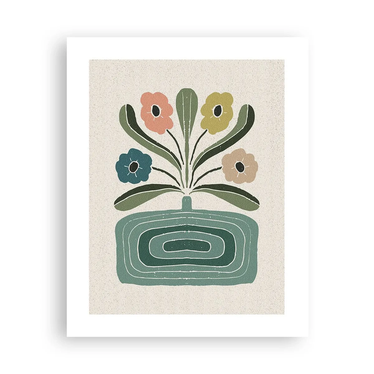 Plakat - Symmetrisk buket - 40x50 cm