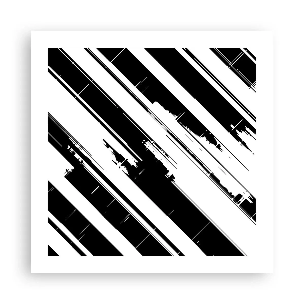 Plakat - Intens og dynamisk komposition - 50x50 cm