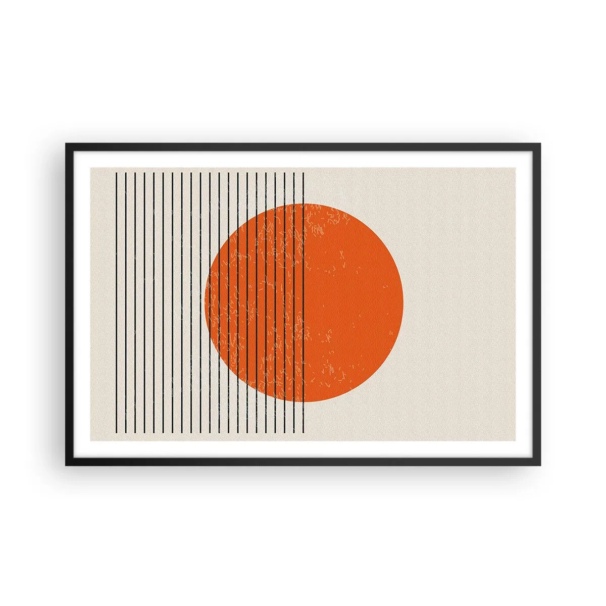 Plakat i sort ramme - Altid solen - 91x61 cm