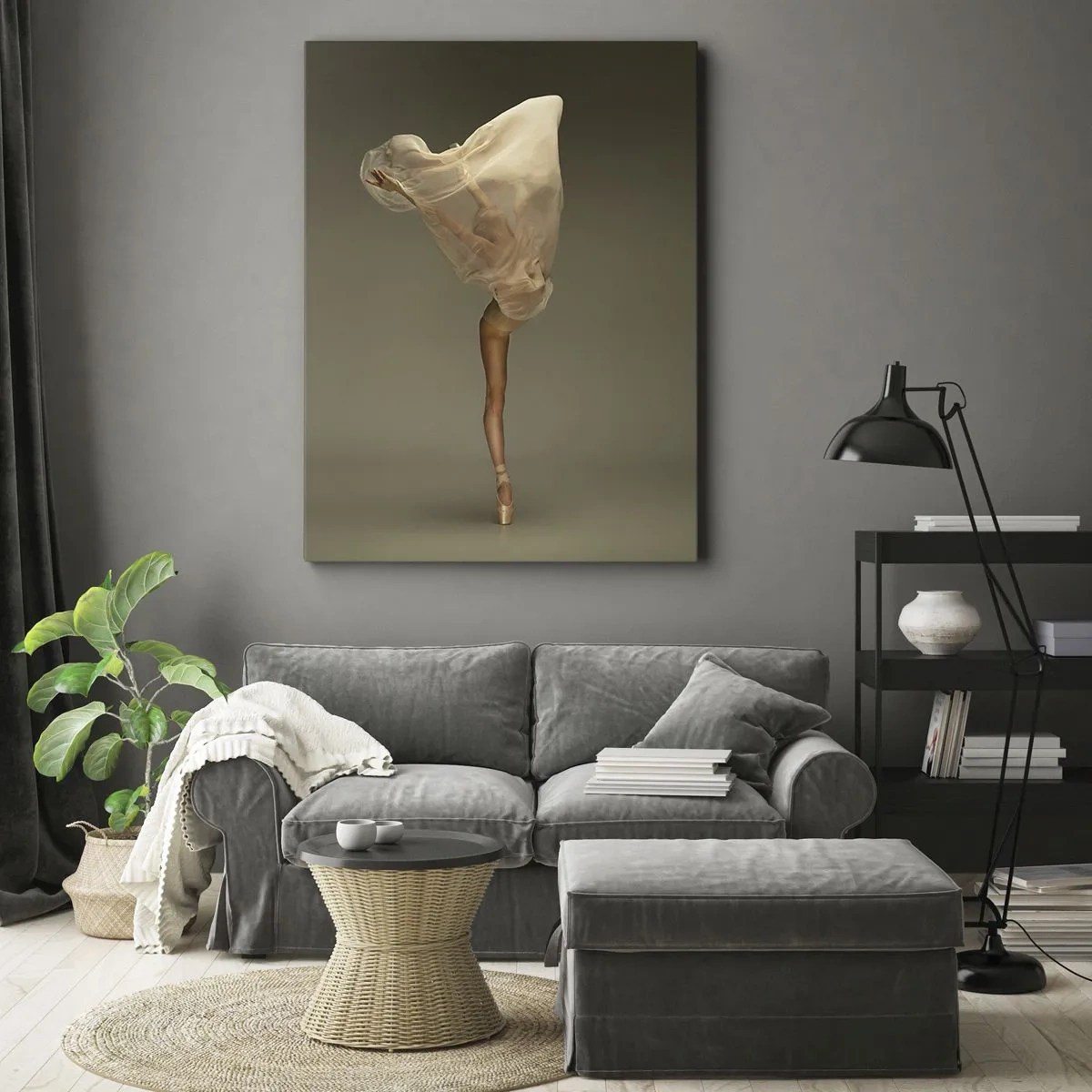 Lærredstryk - Billede på lærred - Den er ved at flyve - 80x120 cm