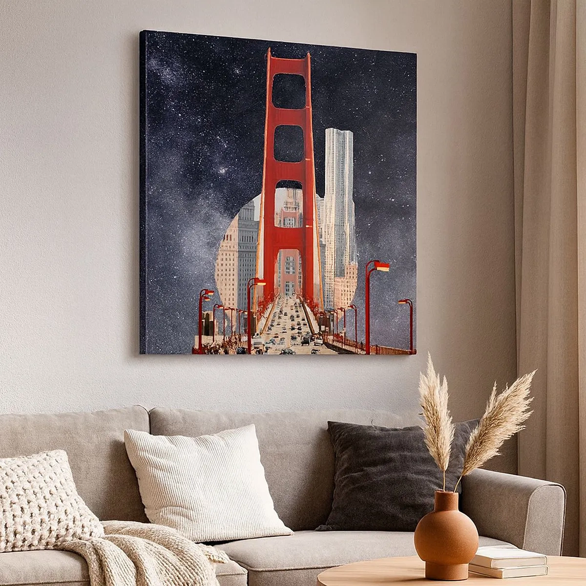 Lærredstryk - Billede på lærred - Altid i centrum - 30x30 cm