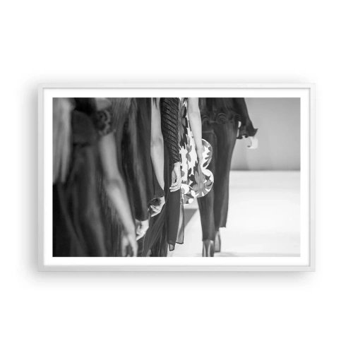 Plakat i hvid ramme - En stilfuld parade - 91x61 cm