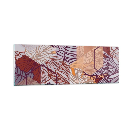 Billede på glas - Umuligt forhold mellem geometri og natur - 90x30 cm