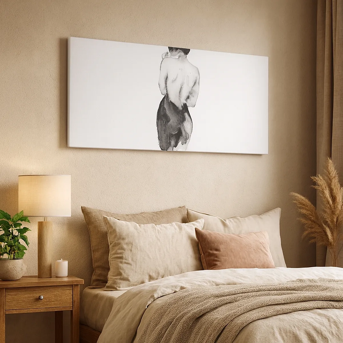 Lærredstryk - Billede på lærred - Med hende forsvinder verden - 30x30 cm