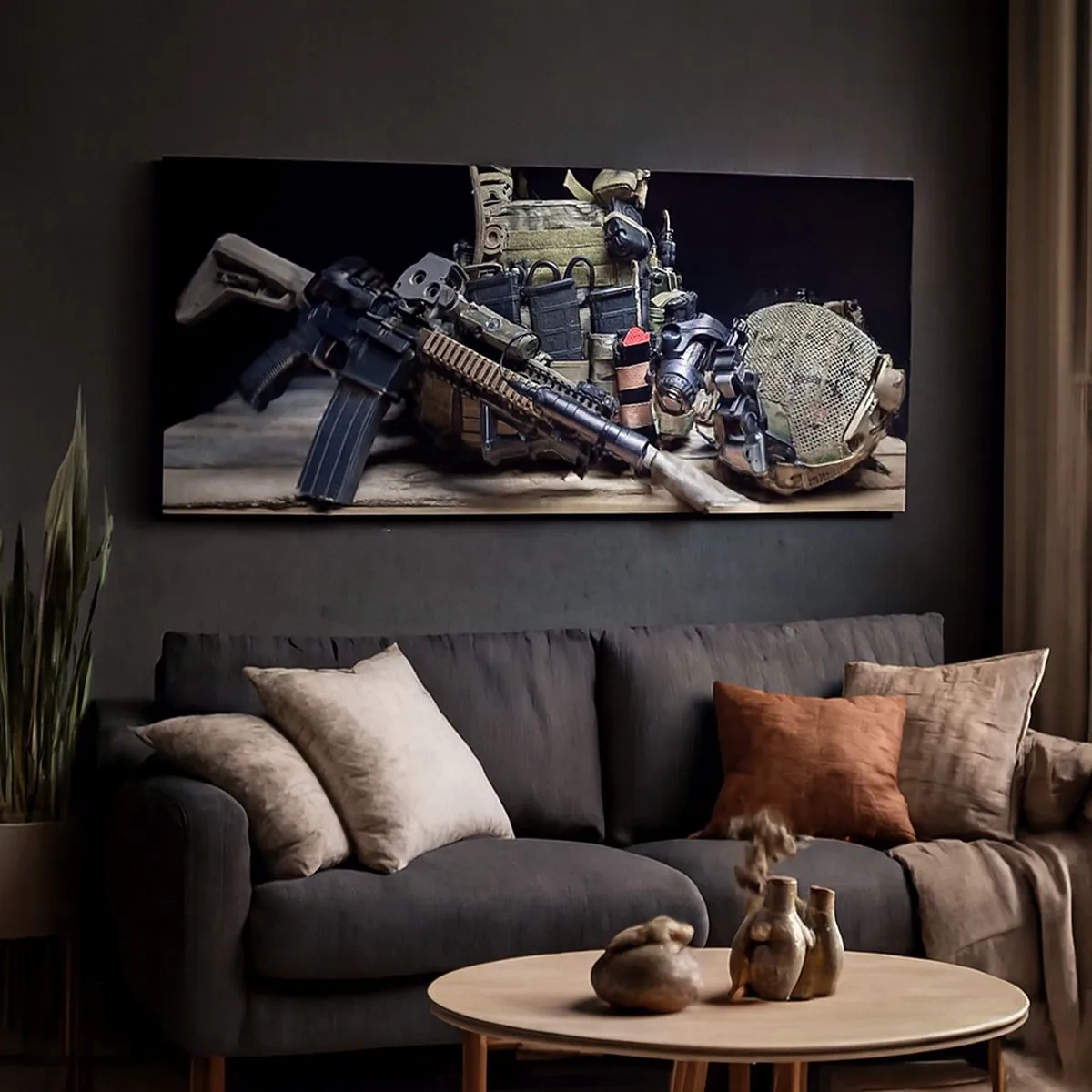 Lærredstryk - Billede på lærred - Hvil! - 100x40 cm