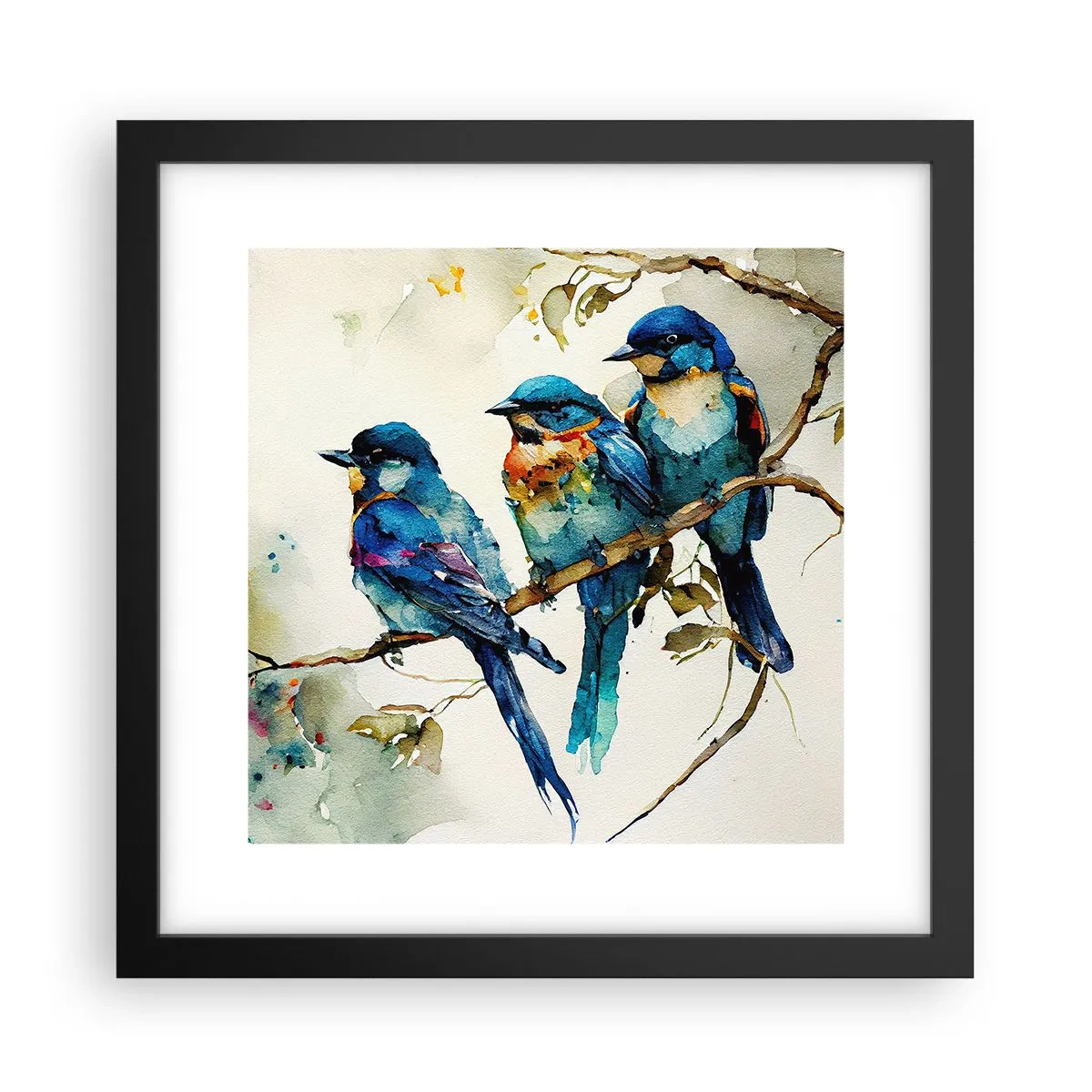 Plakat i sort ramme - Er han fornærmet? - 30x30 cm