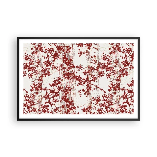 Plakat i sort ramme - Som en gammel percale - 91x61 cm