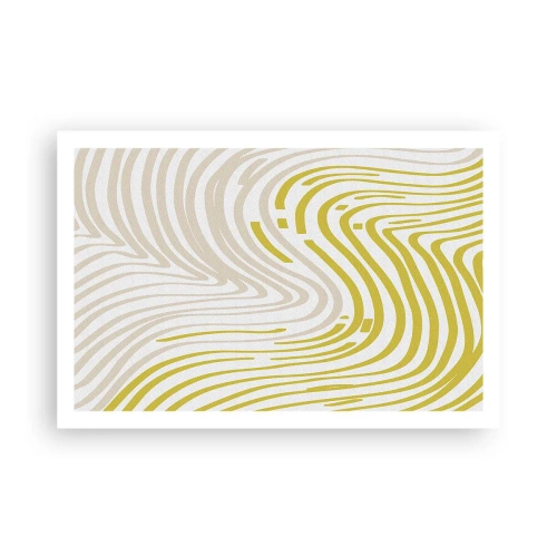 Plakat - Komposition med et blidt sving - 91x61 cm