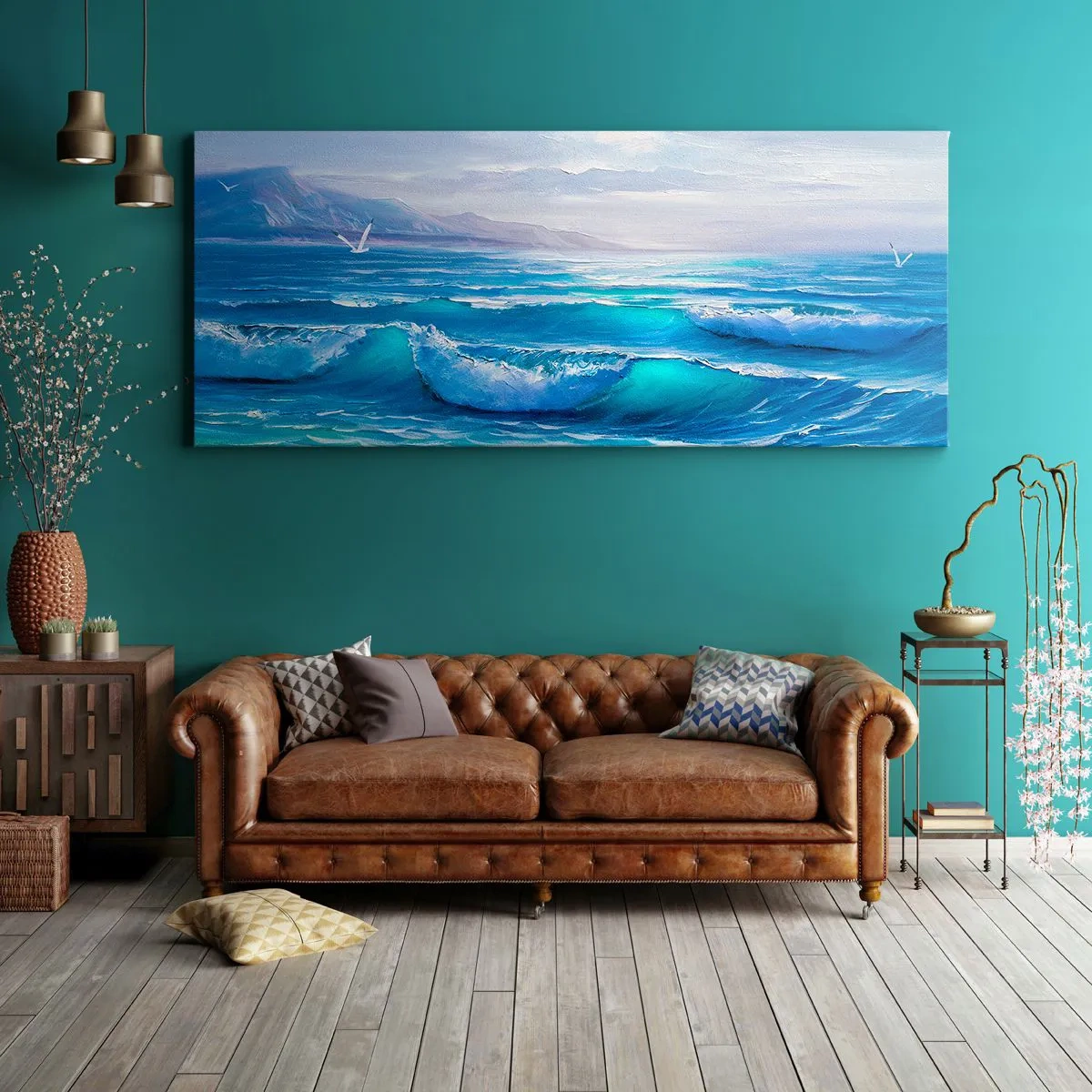 Lærredstryk - Billede på lærred - Giver trøst - 100x40 cm