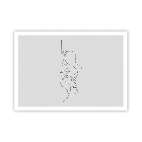 Plakat - Gløderne af glubende begær - 100x70 cm