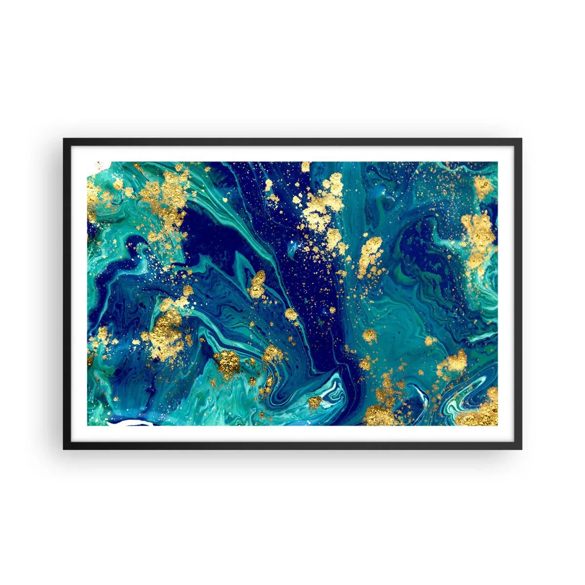 Plakat i sort ramme - Solblade  - 91x61 cm